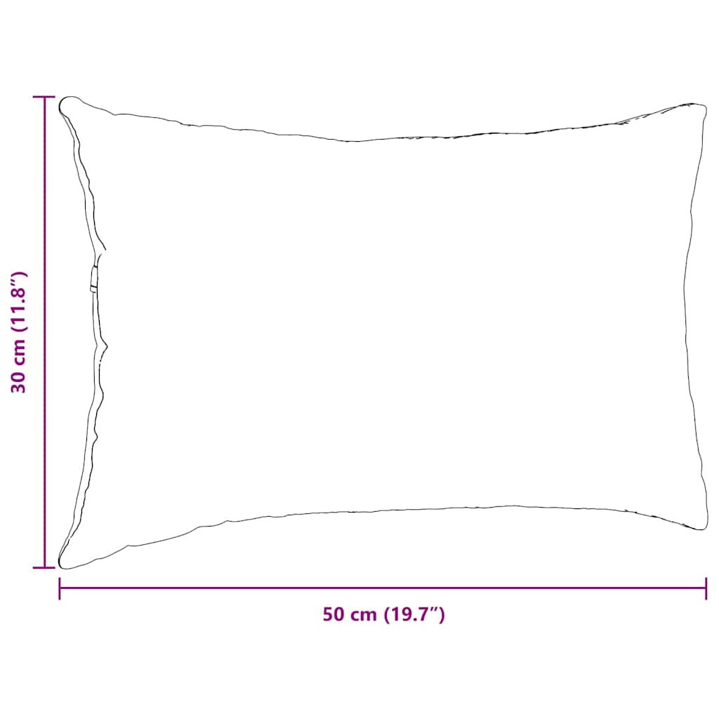 Μαξιλάρι Καναπέ 2 pcs Θαλασσί 50 x 30 cm Υφασμάτινο Κορντουρά - Image 9