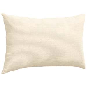 Pohovkové polštáře 2 pcs Krémová 50 x 30 cm Žebrovaná látka - obrázek 5