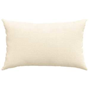 Pohovkové polštáře 2 pcs Krémová 50 x 30 cm Žebrovaná látka - obrázek 6