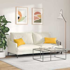 Pohovkové polštáře 2 pcs Světlá žlutá 50 x 30 cm - obrázek 4