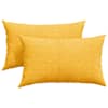 vidaXL Diivanipadjad 2 pcs Helekollane 50 x 30 cm Korter kangas