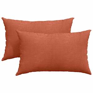 vidaXL Diivanipadjad 2 pcs Punane oranž 50 x 30 cm Korter kangas