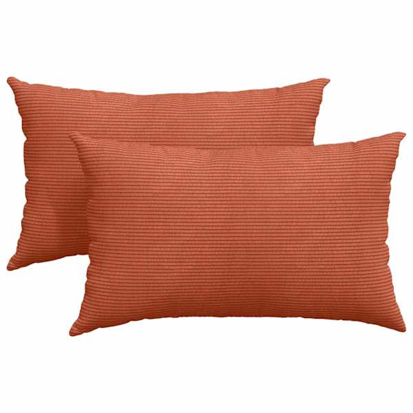 vidaXL Diivanipadjad 2 pcs Punane oranž 50 x 30 cm Korter kangas