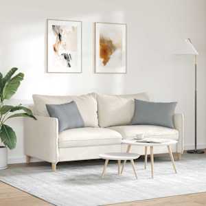Pohovkové polštáře 2 pcs Světle šedá 60 x 40 cm textil - obrázek 4