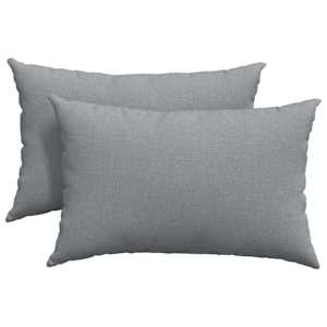 Pohovkové polštáře 2 pcs Světle šedá 60 x 40 cm textil - obrázek 2