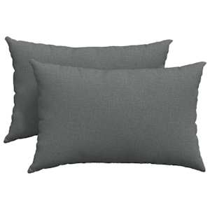 Pohovkové polštáře 2 pcs Tmavě šedá 60 x 40 cm textil - obrázek 2