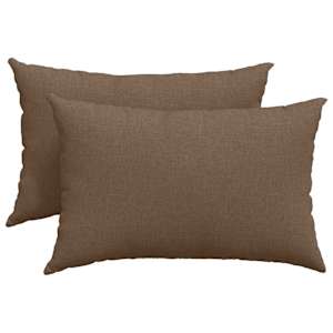 Pohovkové polštáře 2 pcs Hnědá 60 x 40 cm textil - obrázek 2