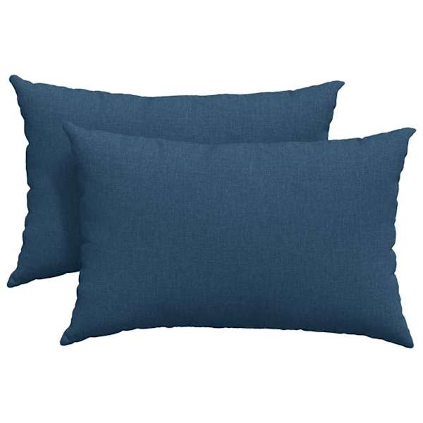 vidaXL Diivanipadjad 2 tk kangas Sinine 60 x 40 cm