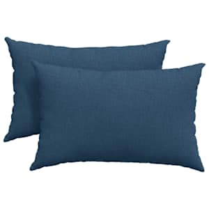 Pohovkové polštáře 2 pcs Modrá 60 x 40 cm textil - obrázek 2