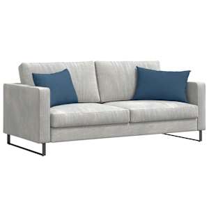 Pohovkové polštáře 2 pcs Modrá 60 x 40 cm textil - obrázek 3