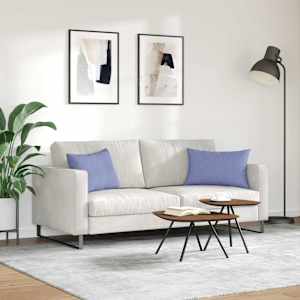 Pohovkové polštáře 2 pcs Modrá džínovina 60 x 40 cm textil - obrázek 4