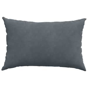 Pohovkové polštáře 2 pcs Tmavě šedá 60 x 40 cm Žebrovaná látka - obrázek 6