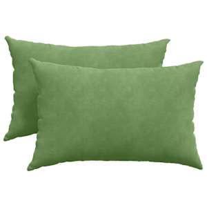 Pohovkové polštáře 2 pcs Světle zelená 60 x 40 cm - obrázek 2