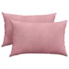 vidaXL Diivanipadjad 2 pcs Roosa 60 x 40 cm Korter kangas