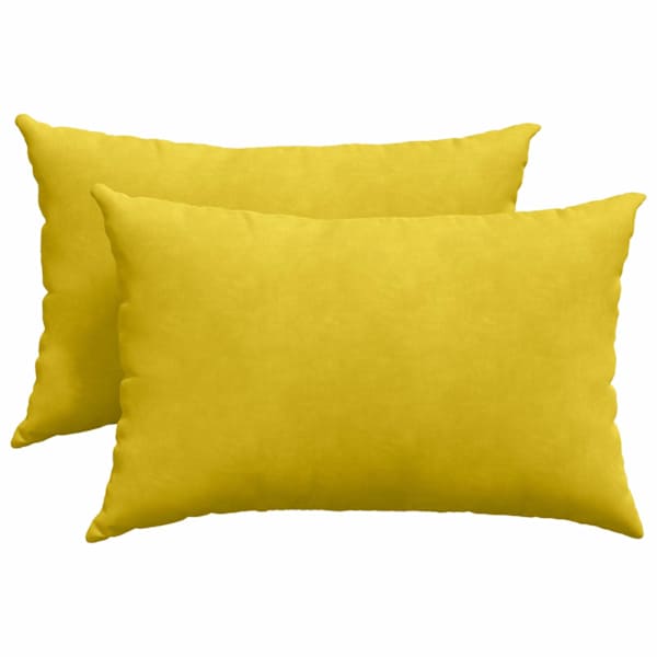 vidaXL Diivanipadjad 2 pcs Kollane 60 x 40 cm Korter kangas