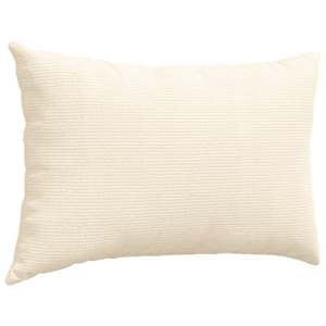 Pohovkové polštáře 2 pcs Krémová 60 x 40 cm Žebrovaná látka - obrázek 5