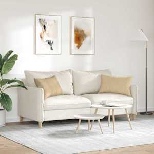 Pohovkové polštáře 2 pcs Šedozelená 60 x 40 cm Žebrovaná látka - obrázek 4