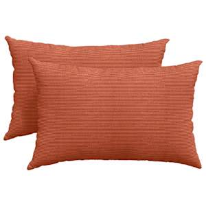 Pohovkové polštáře 2 pcs Červená oranžová 60 x 40 cm - obrázek 2
