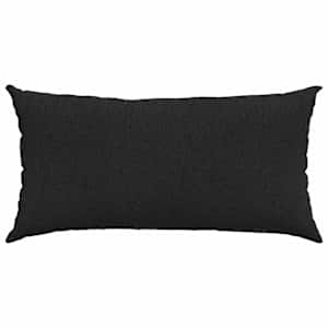 Pohovkové polštáře 2 pcs Černá 80 x 40 cm textil - obrázek 6