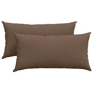 Pohovkové polštáře 2 pcs Hnědá 80 x 40 cm textil - obrázek 2