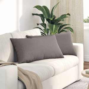 Pohovkové polštáře 2 pcs Taupe 80 x 40 cm textil - obrázek 1