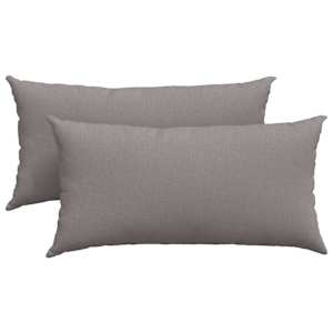 Pohovkové polštáře 2 pcs Taupe 80 x 40 cm textil - obrázek 2