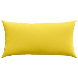 Pohovkové polštáře 2 pcs Světlá žlutá 80 x 40 cm textil - obrázek 6