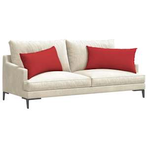 Pohovkové polštáře 2 pcs Červená 80 x 40 cm textil - obrázek 3
