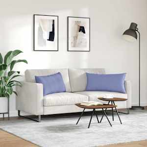 Pohovkové polštáře 2 pcs Modrá džínovina 80 x 40 cm textil - obrázek 4