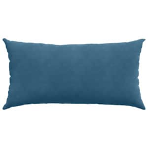 Pohovkové polštáře 2 pcs Modrá 80 x 40 cm Žebrovaná látka - obrázek 6