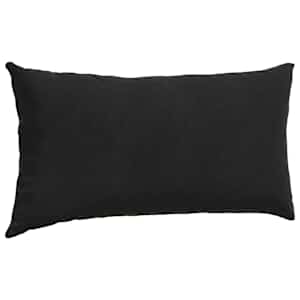 Pohovkové polštáře 2 pcs Černá 80 x 40 cm Žebrovaná látka - obrázek 5