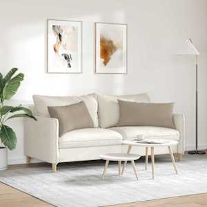Pohovkové polštáře 2 pcs Taupe 80 x 40 cm textil - obrázek 4