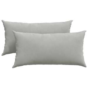 Pohovkové polštáře 2 pcs Světle šedá 80 x 40 cm textil - obrázek 2