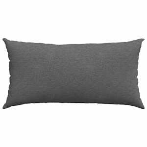 Pohovkové polštáře 2 pcs Tmavě šedá 80 x 40 cm Žebrovaná látka - obrázek 6