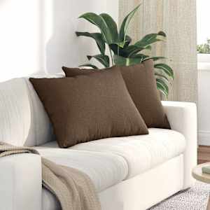 Pohovkové polštáře 2 pcs Hnědá 70 x 50 cm textil - obrázek 1