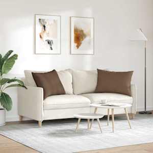 Pohovkové polštáře 2 pcs Hnědá 70 x 50 cm textil - obrázek 4