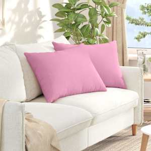 Pohovkové polštáře 2 pcs Růžová 70 x 50 cm textil - obrázek 1