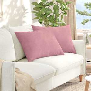 Blazine za kavč 2 pcs Roza 70 x 50 cm Žametna tkanina