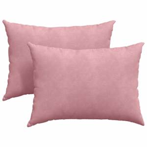 Pohovkové polštáře 2 pcs Růžová 70 x 50 cm Žebrovaná látka - obrázek 2
