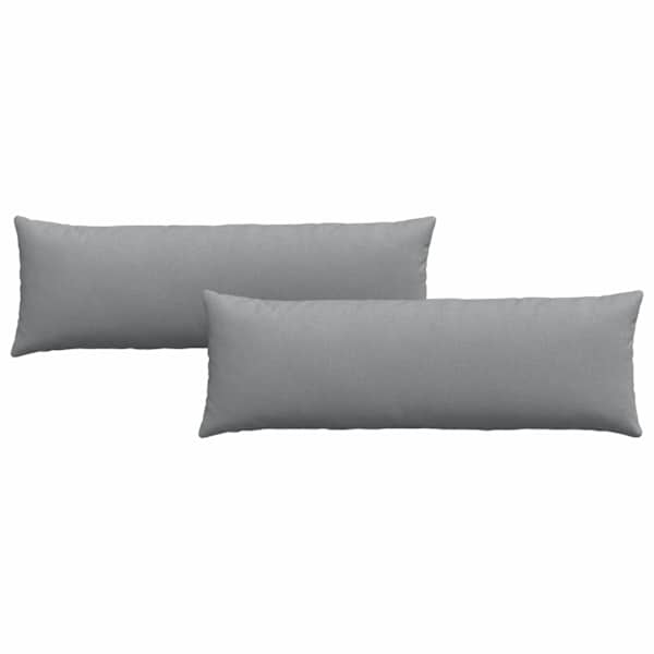 vidaXL Diivanipadjad 2 tk kangas Helehall 120 x 40 cm