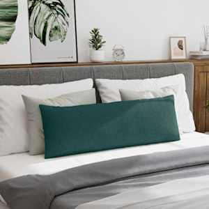 Pohovkové polštáře 2 pcs Tmavě zelená 120 x 40 cm textil - obrázek 4
