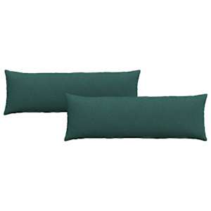 Pohovkové polštáře 2 pcs Tmavě zelená 120 x 40 cm textil - obrázek 2