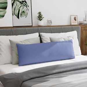 Pohovkové polštáře 2 pcs Modrá džínovina 120 x 40 cm textil - obrázek 4