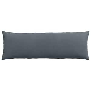 Pohovkové polštáře 2 pcs Tmavě šedá 120 x 40 cm Žebrovaná látka - obrázek 6