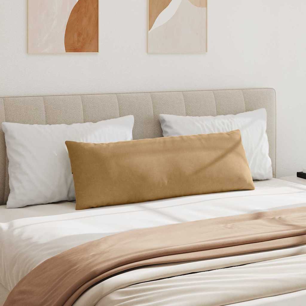 Μαξιλάρι Καναπέ 2 pcs Καφέ 120 x 40 cm Υφασμάτινο Κορντουρά - Image 4