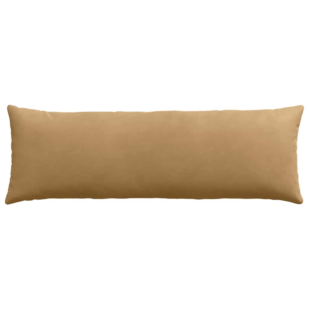 Μαξιλάρι Καναπέ 2 pcs Καφέ 120 x 40 cm Υφασμάτινο Κορντουρά - Image 6