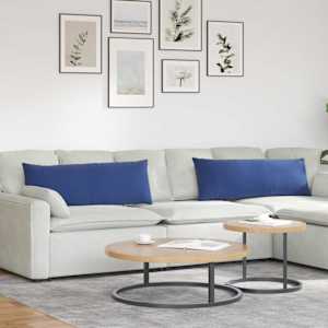 Pohovkové polštáře 2 pcs Policová modrá 120 x 40 cm - obrázek 1