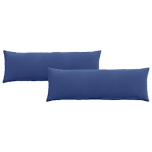 Pohovkové polštáře 2 pcs Policová modrá 120 x 40 cm - obrázek 2