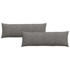 Pohovkové polštáře 2 pcs Světle šedá 120 x 40 cm - obrázek 2