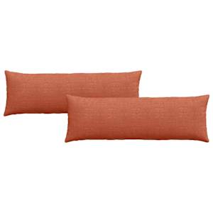 Pohovkové polštáře 2 pcs Červená oranžová 120 x 40 cm - obrázek 2
